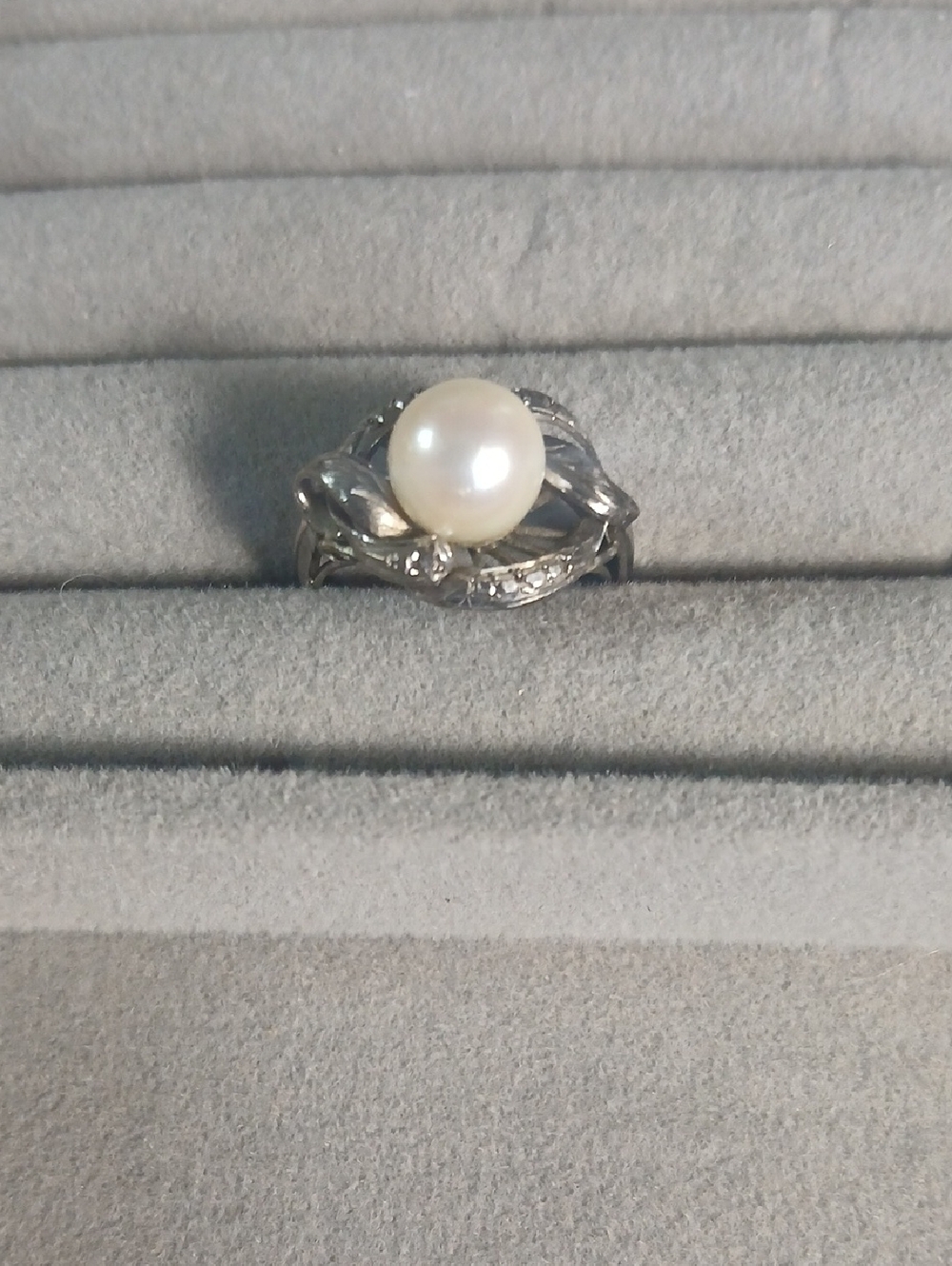 Classic White Pearl Sterling Silver Ring